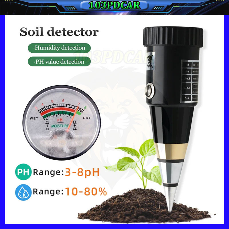 <Ready ya,cod>Alat Penggukur Tanah Soil Ph Mete 2 in 1 Pen Type PH Meter Soil Analyzer Tester Meter 