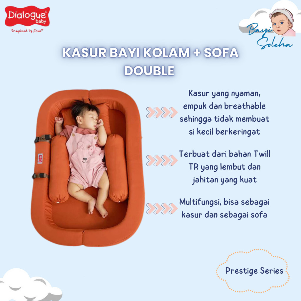 [BS] Dialogue Baby Kasur Kolam + Sofa Double 3 in 1 Prestige Series / Kasur Kolam Bayi / Kasur Bayi