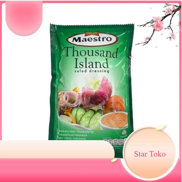 

MAESTRO salad dressing Mayonais Thousand Island Wijen Sangrai 100gr - THOUSAND ISLAND