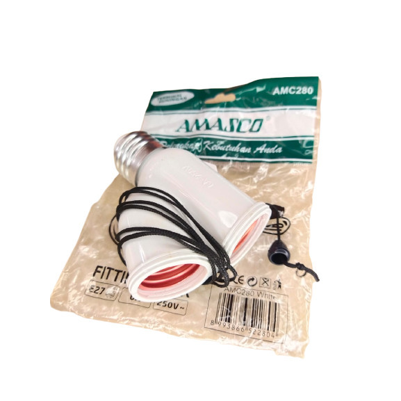 Fitting Lampu - Fitting Lampu Tarik 2 Cabang - Fitting Lampu Gantung