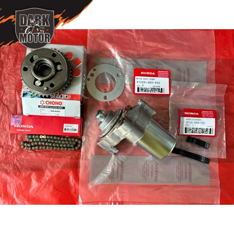 DINAMO STATER KOMPLIT PLUS GEAR GIR GIGI RANTAI RANTE STARTER ASTREA GRAND PRIMA SUPRA FIT LAMA SUPR
