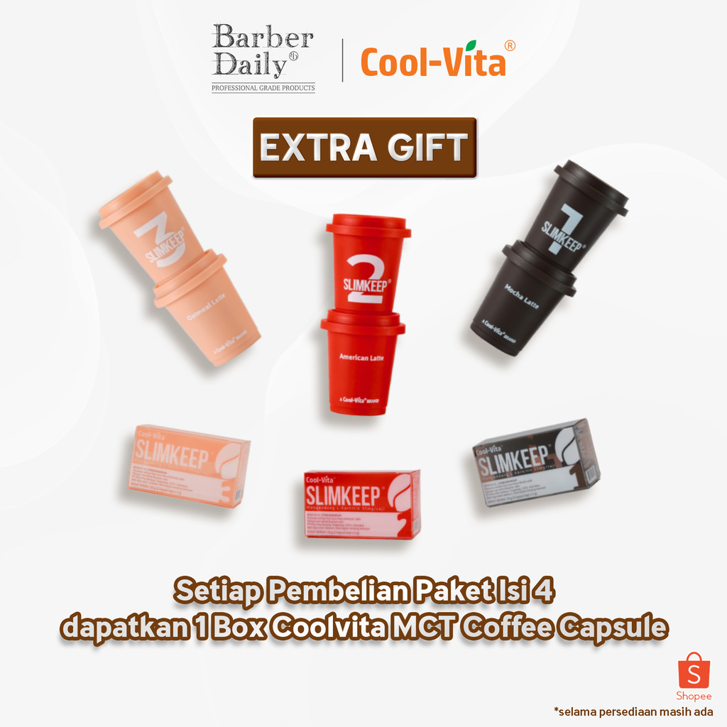 

FREE GIFT COOLVITA - Supreme 4Pax Barber Daily 4in1 - Pertama di Indonesia