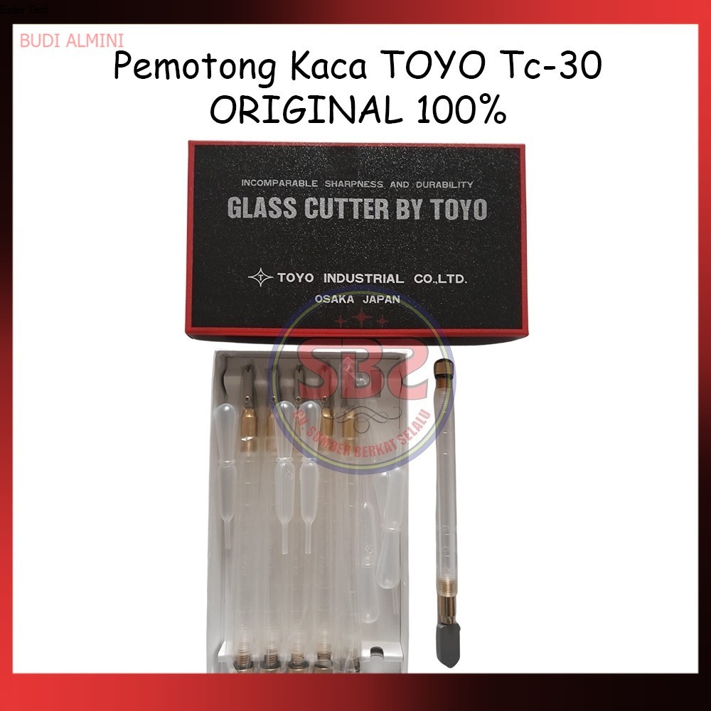 TOYO Pemotong Kaca Toyo TC 30 Asli Alat Pemotong Kaca Original Toyo TC30 Glass Cutter Pisau Kaca
