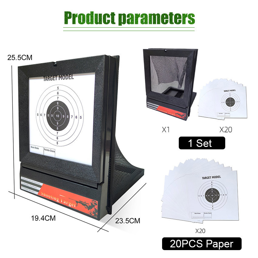 Bantalan Target Standar + Face Target Outdoor 20Pcs / kertas sasaran tembak - sasaran tembak,sasaran