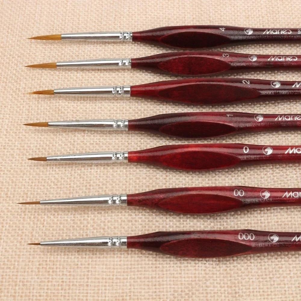 

7Pcs Paint Brush Set Professional Sable Hair Art Nail Painting Drawing Pen