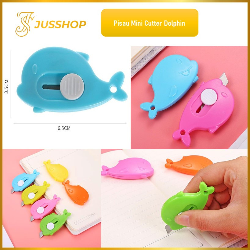 

Cutter Mini Motif Dolphin Pisau Kecil Model Dolphin Alat Bantu Buka Paket Serbaguna C04
