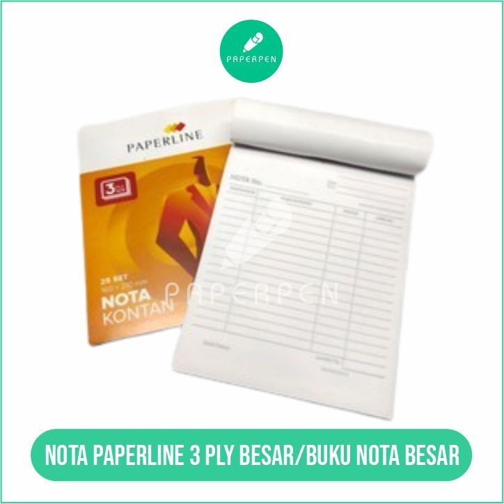 

(PRO_ATK) Nota Paperline 3 Ply Besar/Buku Nota Besar