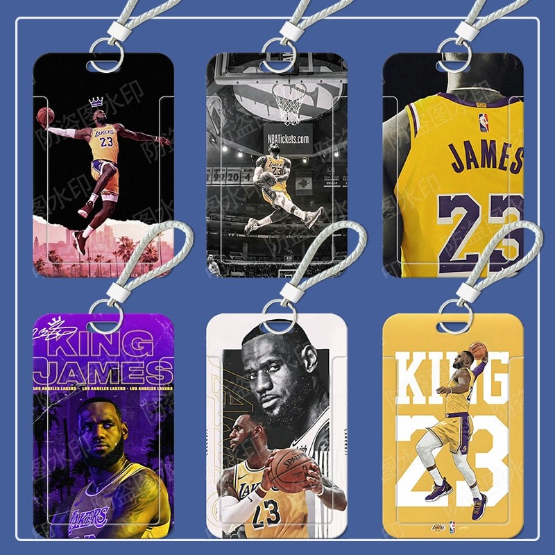 

ID CARD HOLDER, Tempat kartu dunk Lakers James, cocok untuk kantor/sekolah, tempat kartu pelajar/tempat kartu transportasi, tempat kartu kontrol akses, tempat kartu karakter basket kreatif, tali bahu bebas.