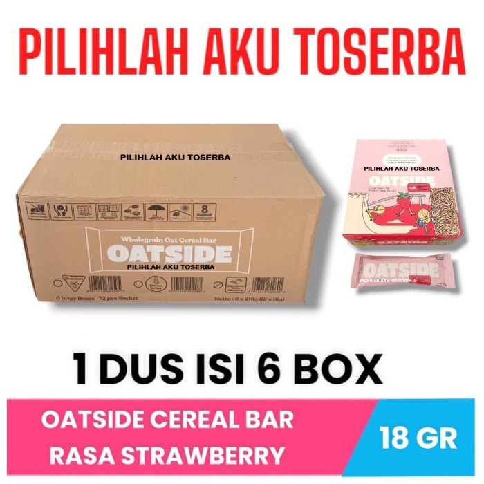 

RB Oatside Oat CEREAL BAR STRAWBERRY - ( HARGA 1 BOX )