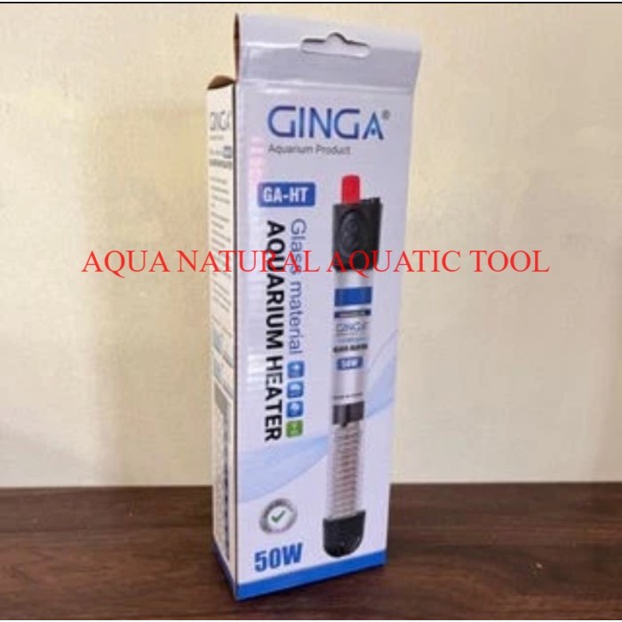 heater kaca heater aquarium GINGA GA HT 25 WATT 50 WATT 75 WATT 100 WATT kaca glass pemanas air akua