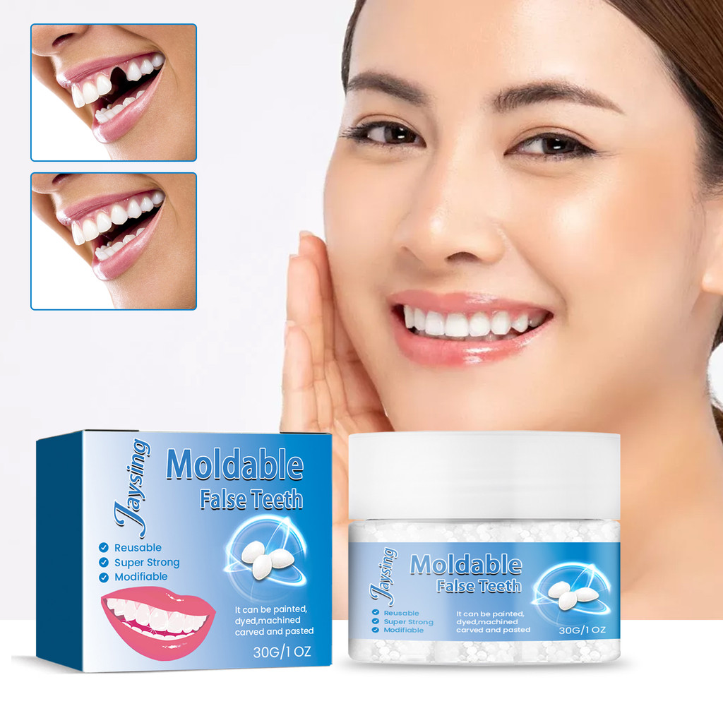 jaysuing Gel Pembentuk Gigi Halloween Pesta Perbaikan Celah Gigi Perbaikan Gigi Sementara Gel Pemben