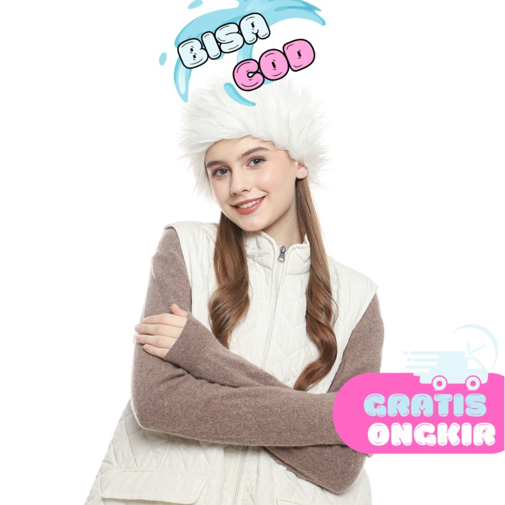 Topi Wanita Topi Musim Dingin Topi Rusia Topi Ushanka Topi Bulu Korea Unisex Bucket Hat