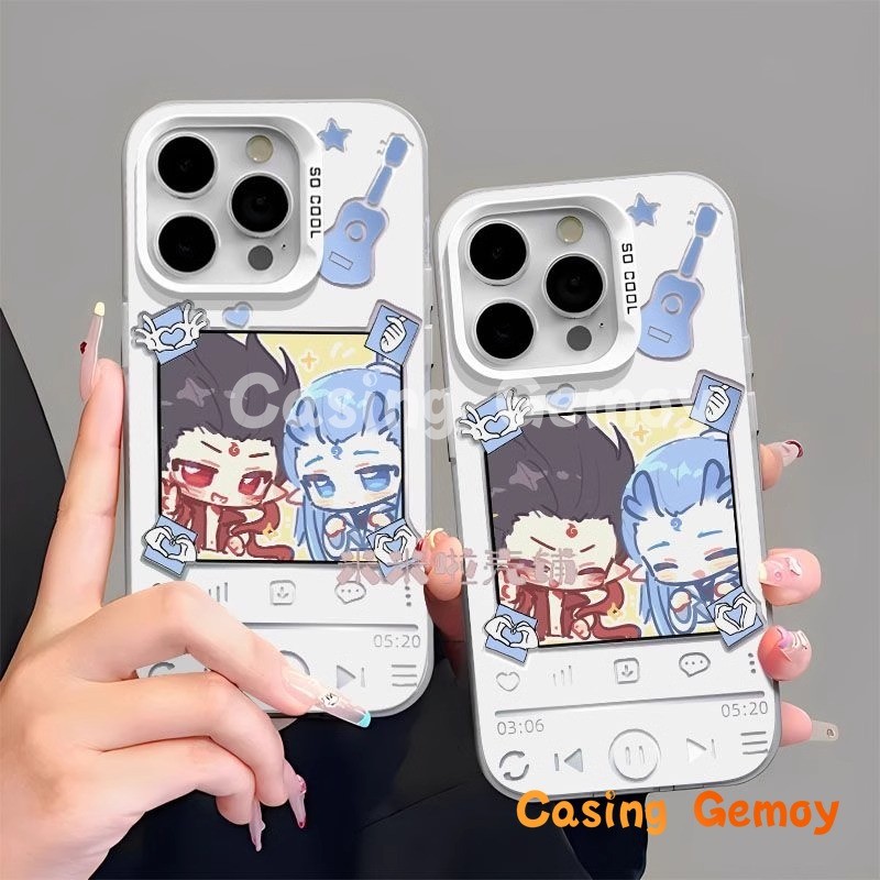 Versi Q Nezha Dan Aobing Compatible For XIAOMI;RedMi Casing Ponsel,9A 12C 10C 9T 10,NFC 9i 9AT 12 A1