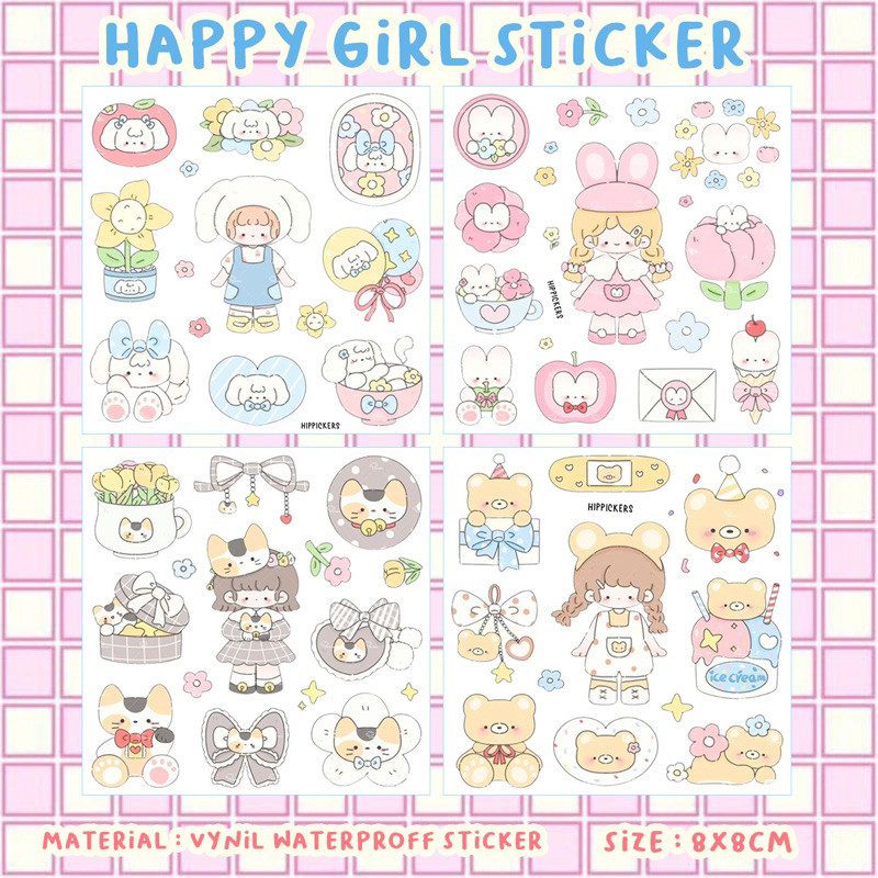 

[B263] Happy Girl Sticker by Hippickers
