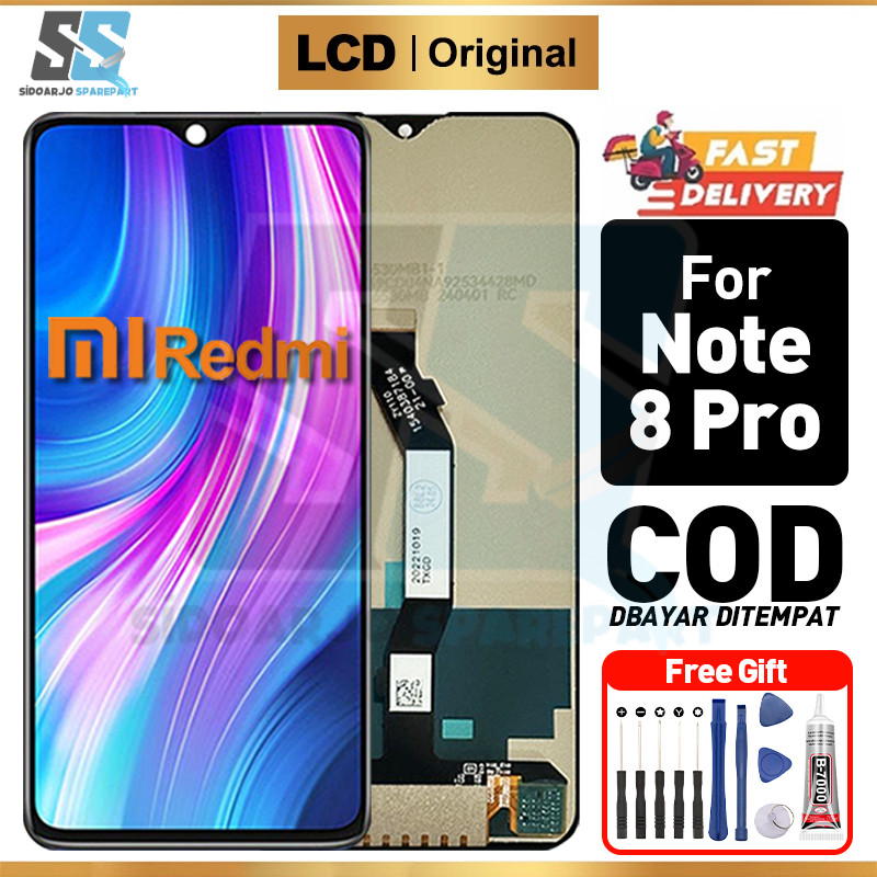 LCD Redmi Note 8 Pro Original Touchscreen Fullset Asli Ori For Glass Touch Screen Digitizer