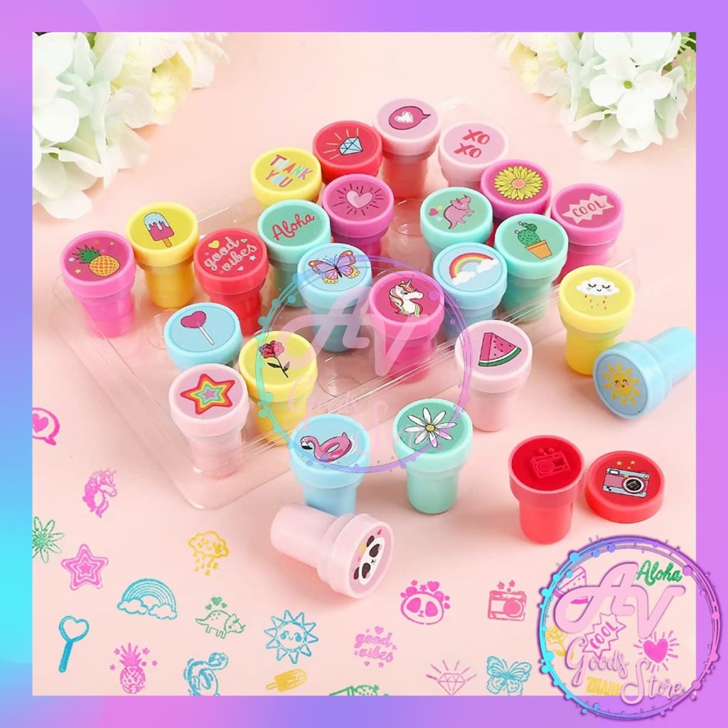 

Stempel Anak Karakter isi 6pcs / Stempel Reward Motivasi Guru Murid Sekolah / REWARDS STAMP