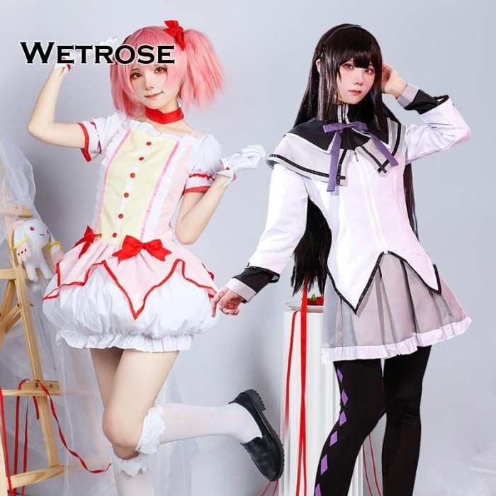 NEW -【GRHN】Puella Magi Madoka Magica Kaname Madoka Akemi Homura Cos Suit - Kaname Madoka, S