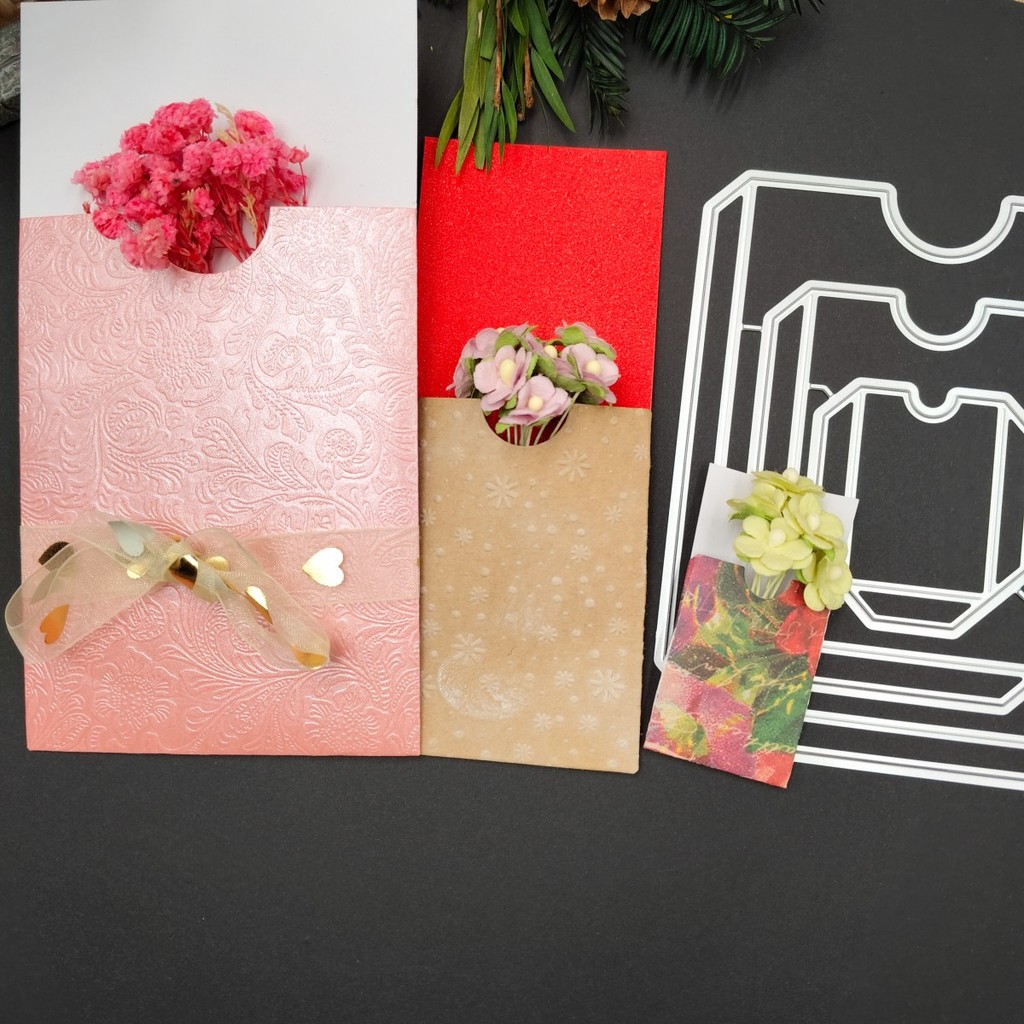 

Envelope Flower Bag Scrapbooking Metal Dies DIY Paper Cards Photo Album Making Crafts Decorations Cutting Die 2025 New Arrivals