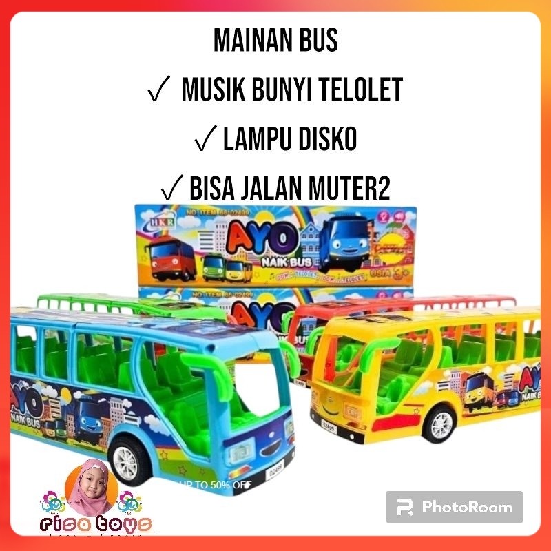 DT- Promo Mainan Anak Bus Telolet Bisa Berjalan Ada Suara Telolet Dan Nyala Lampu