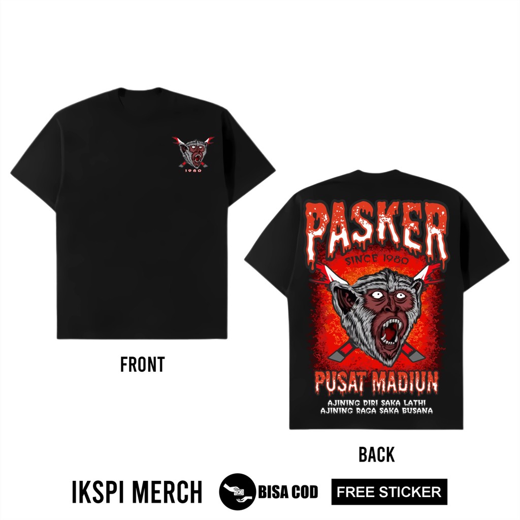 Kaos IKSPI Kera Sakti Pasker Since 1980 Pusat Madiun Ajining Diri Saka Lathi Ajining Raga Saka Busan