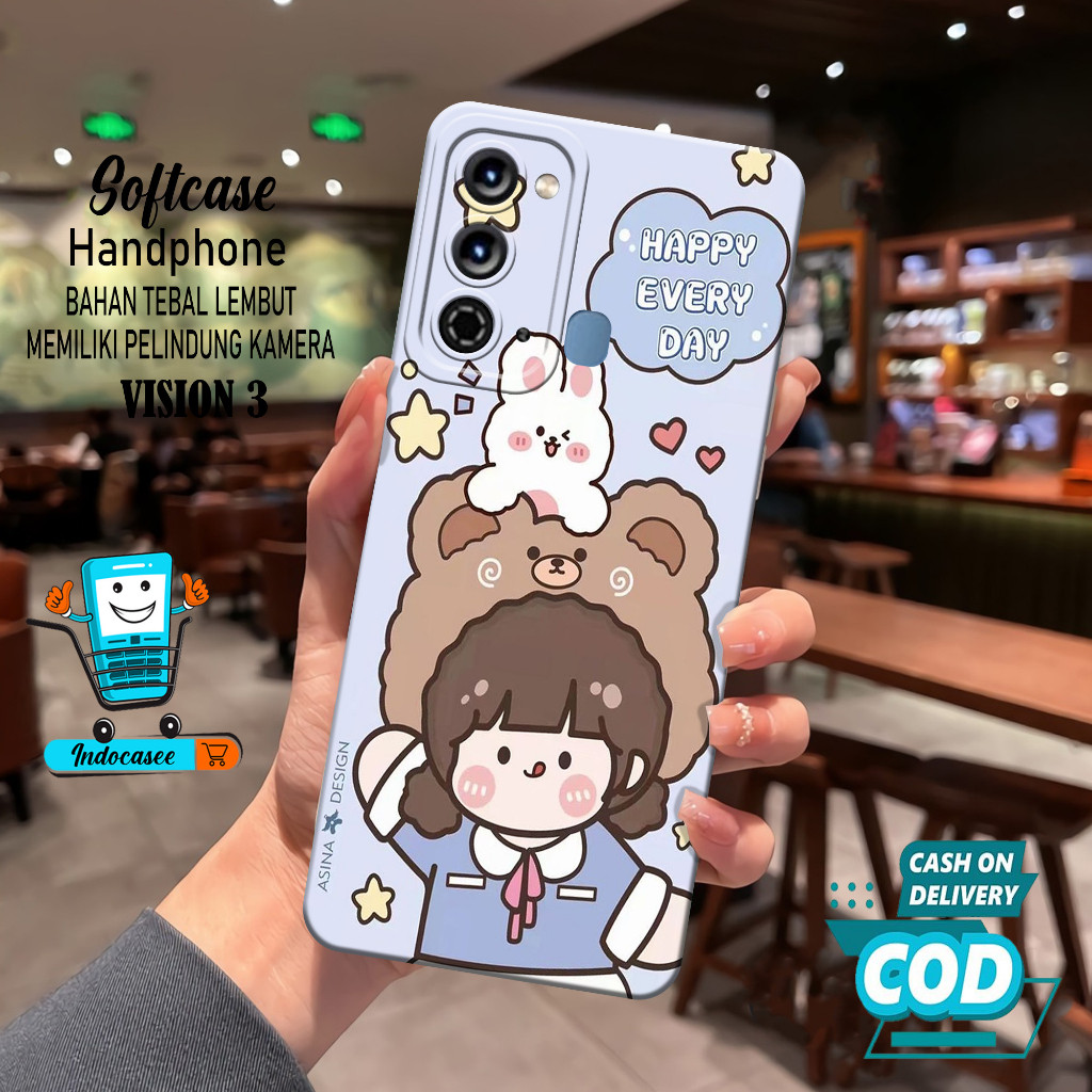 Lilystore- Case Hp Itel Vision 3 - Softcase Itel Vision 3 - Casing Itel Vision 3 - Kesing Itel