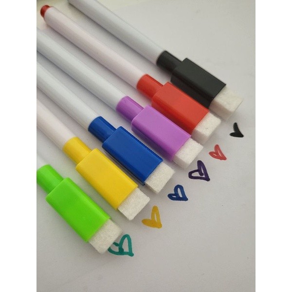 

(NON MAGNET) Spidol kecil Warna Warni Spidol Whiteboard Warna Spidol Papan Tulis WIPE CLEAN DAR