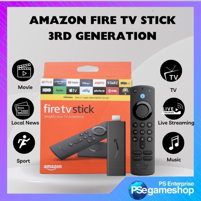 Amazon fire tv stick 4k max Wifi 6 With Alexa / FireTv Stik 4k Wifi6 - HD 2024