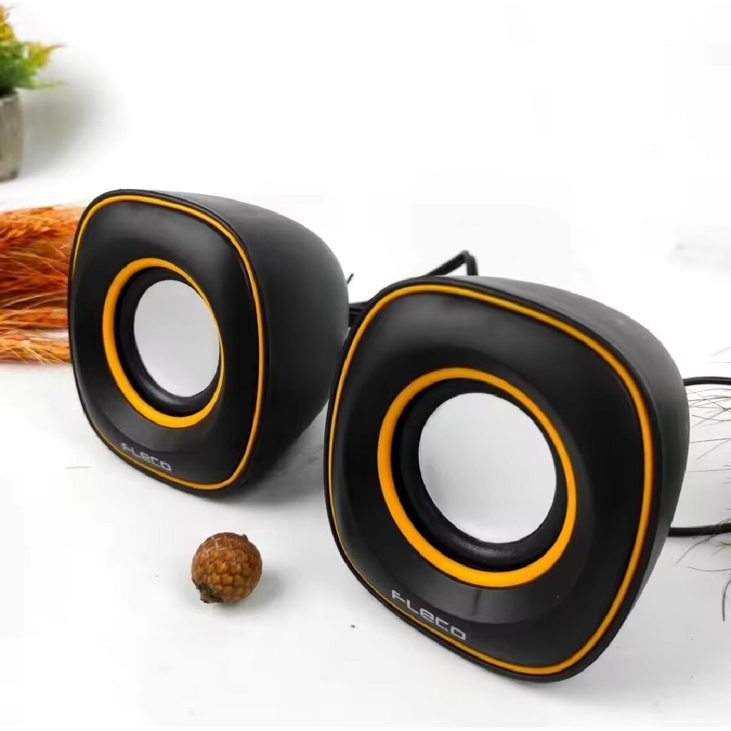 SERBA COD SPEAKER NON BLUETOOTH PAKAI KABEL BUAT LAPTOP GAMING SUPER BASS F007 DUA SPEAKER