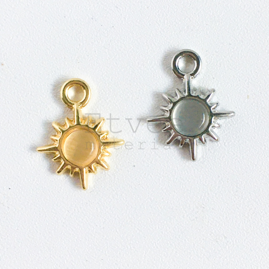 L306 Liontin Bandul kalung gelang Matahari batu Permata stone