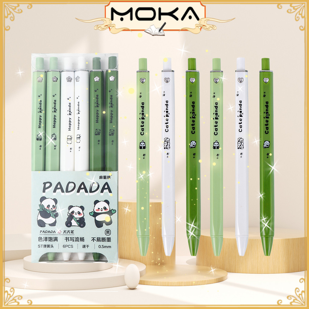 

MOKA PULPEN GEL MEKANIK ISI 6 PCS MOTIF ENCHANTING PANDA KAWAII MKP54