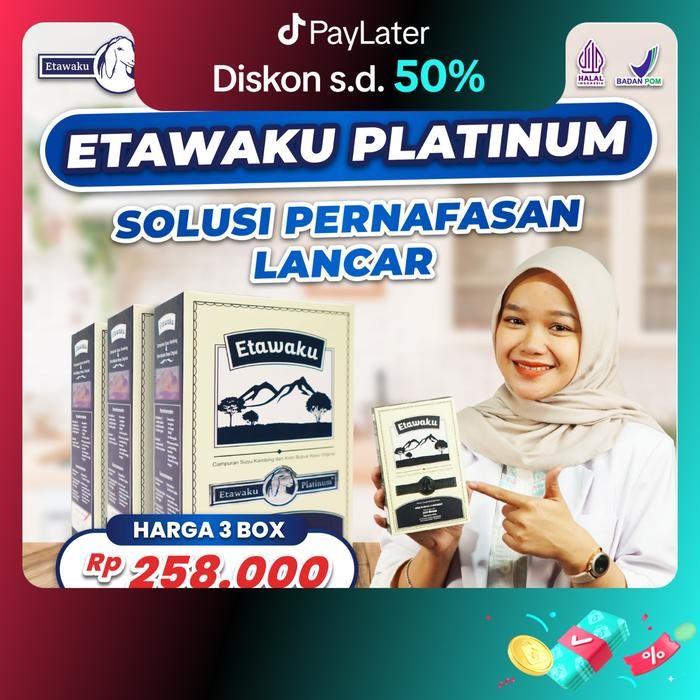 

MM Etawaku Platinum 3 Box Original Susu Bubuk Kambing Etawa dengan Creamer Nabati Alami Bantu Keluhan Pernafasan Halal MUI COD