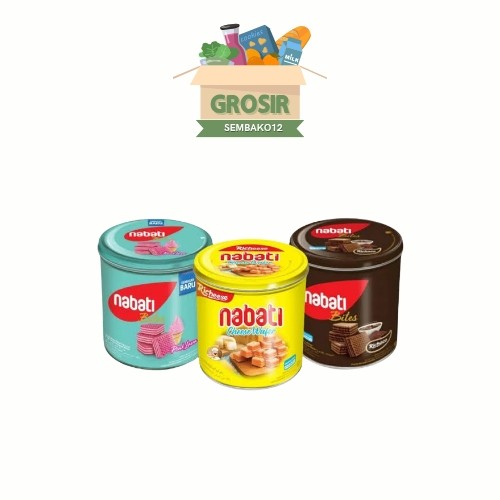 

Nabati Wafer Bites Kaleng 250 gr Richeese Richoco Cokelat Keju Pink Lava