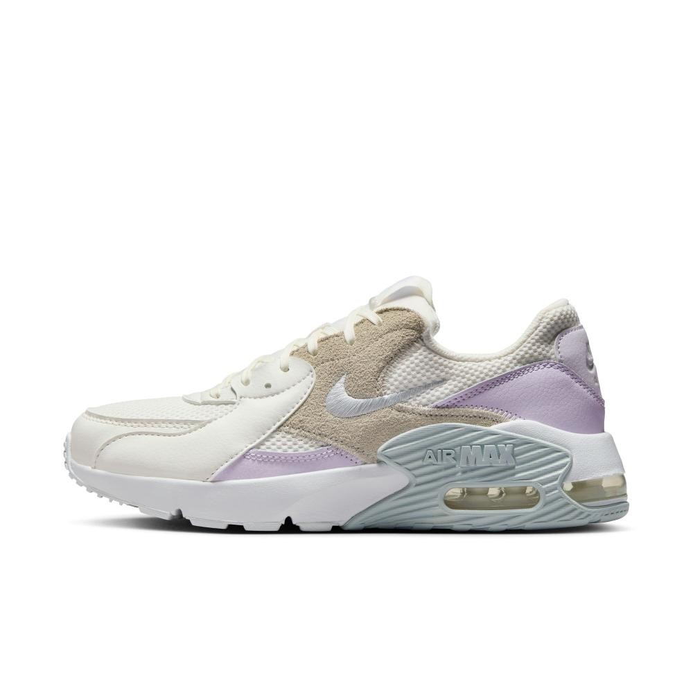 NIKE Women Sportswear Air Max Excee Summit White/Pure Platinum-Barely Grape ORIGINAL Sepatu Olahraga