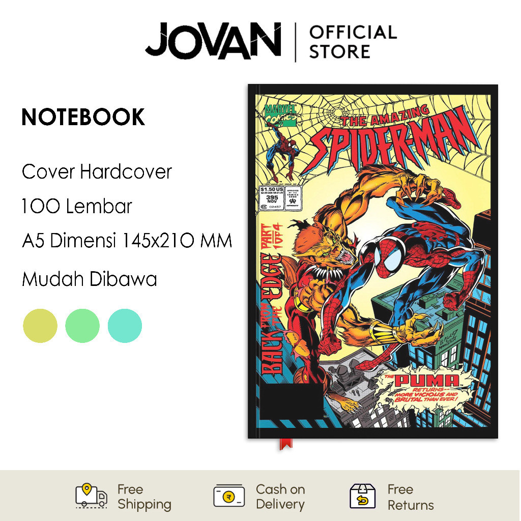 

Notebook Hardcover Custom Spider-Man 20 Buku Tulis Catatan Note Agenda Planner Jurnal Diary Notebook Anime