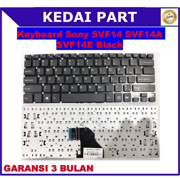 Keyboard Sony SVF14 SVF143 SVF142C29 SVF142C1WW SVF142C29M 14E Black