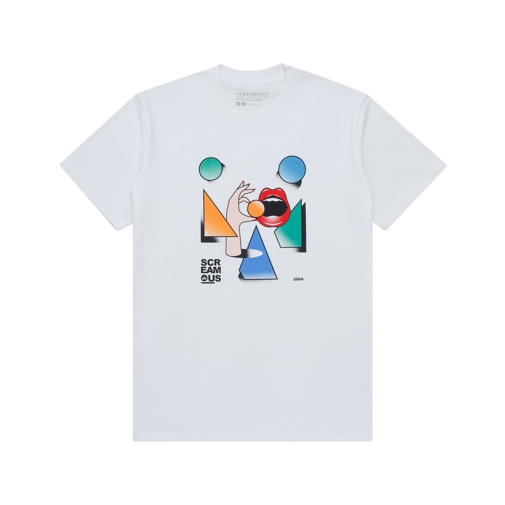 Screamous T-Shirt SCREAMOUS MOUTH WHITE
