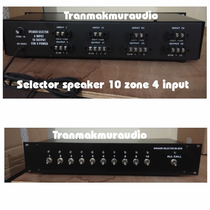 JJ99 Speaker selector 10 zone 4 input toa lokal
