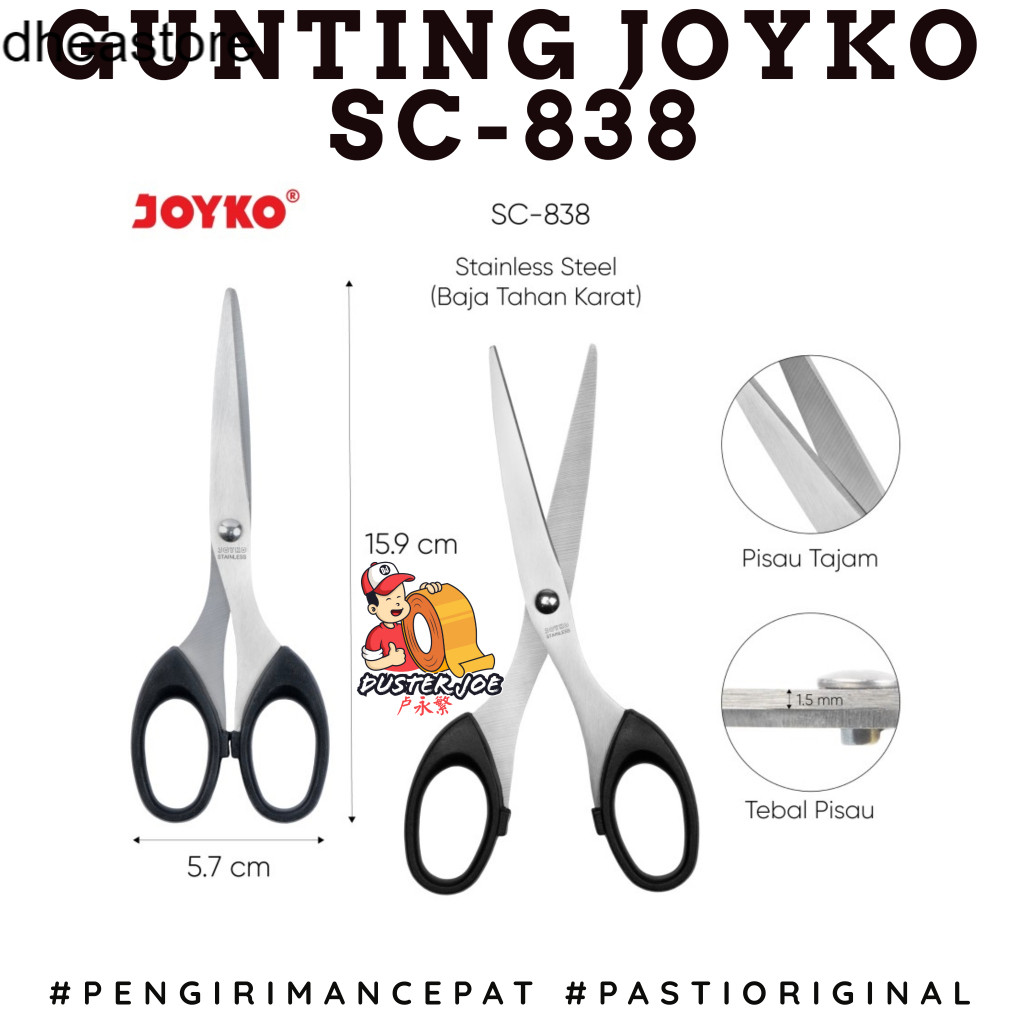 

Dheastore Gunting JOYKO Sedang SC-838 PER 1 PCS
