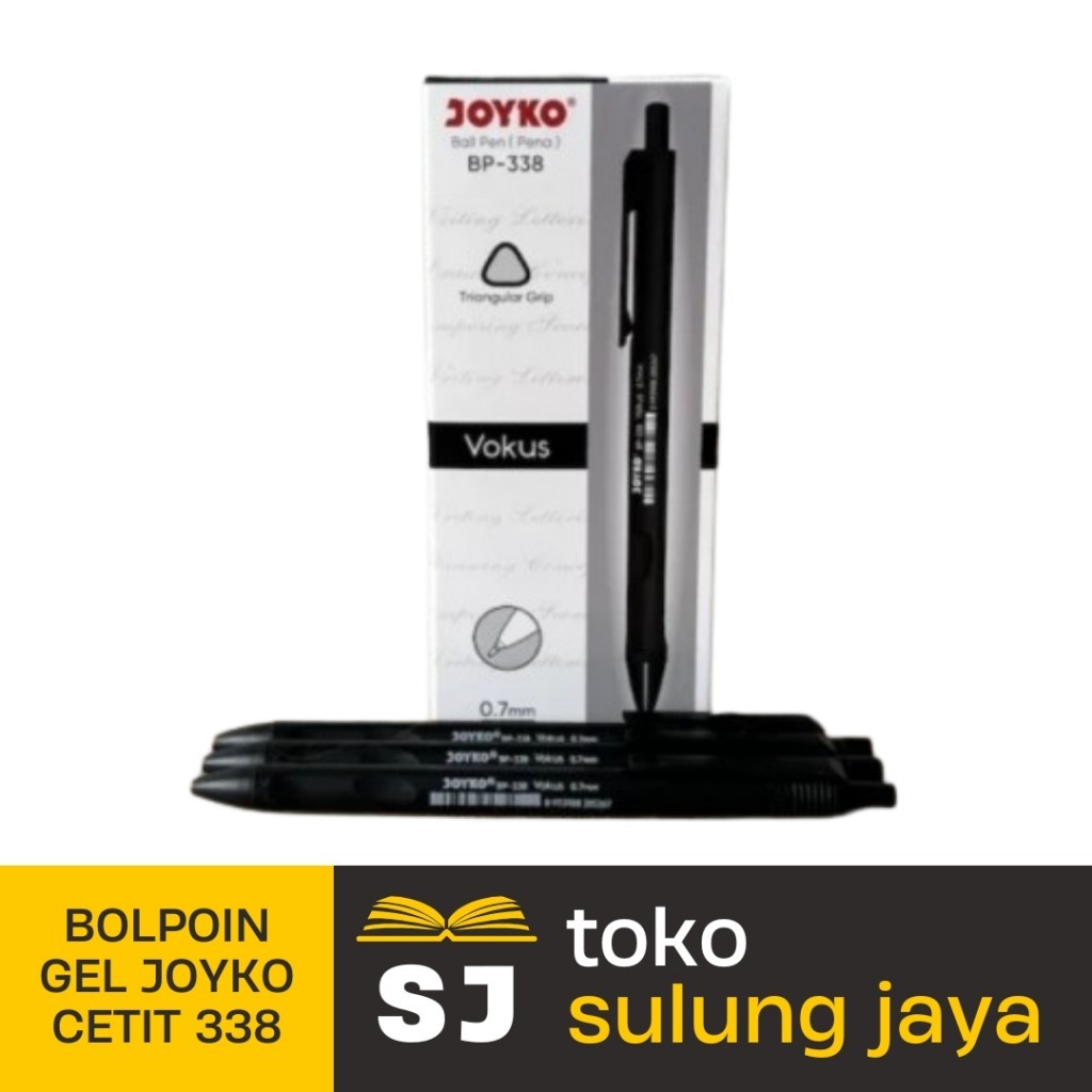 

BOLPOIN GEL JOYKO CETIT 338 | PEN JOYKO GEL | PULPEN JOYKO