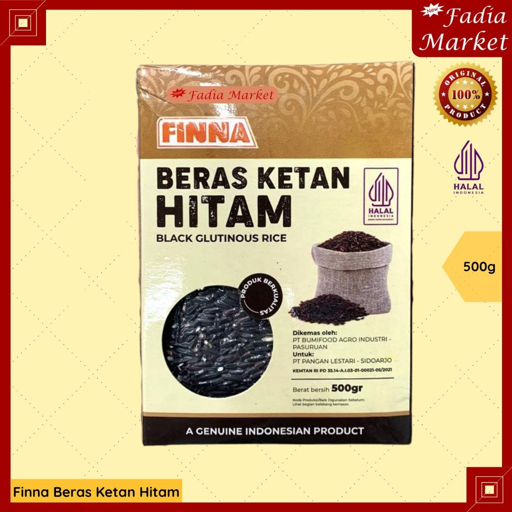 

Finna Beras Ketan Hitam Black Glutinous Rice 500g