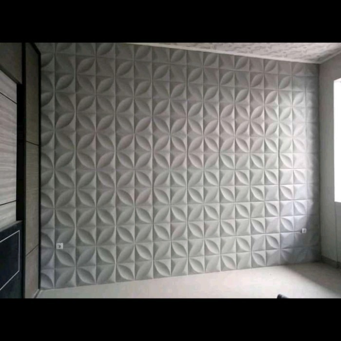 bata tempel mozaik batu alam batu tempel alam 3d wall panel - D 50 x 50 cm  2304