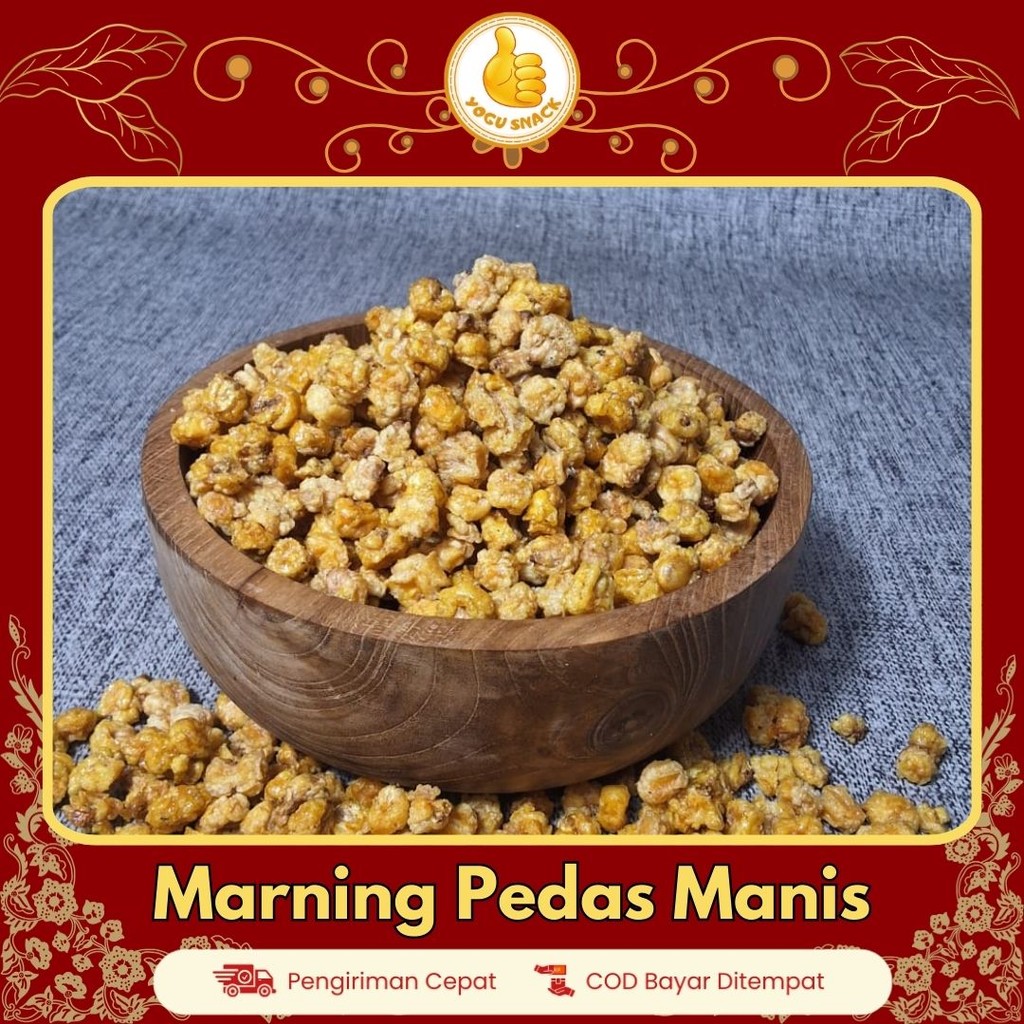 

Yogu Yogu Marning Jagung Pedas Manis Original Asin Gurih Matang Camilan Kiloan Kemasan 250gr 500gr