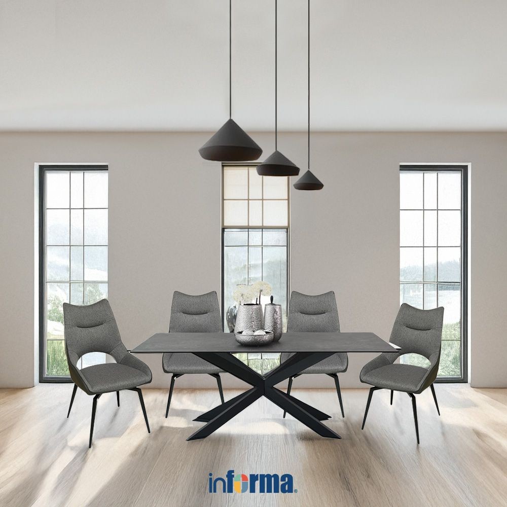 Informa Irwine Telfer Set Meja Makan 4 Kursi Dining Table Kursi Aesthetic Furniture Dining Room Kurs