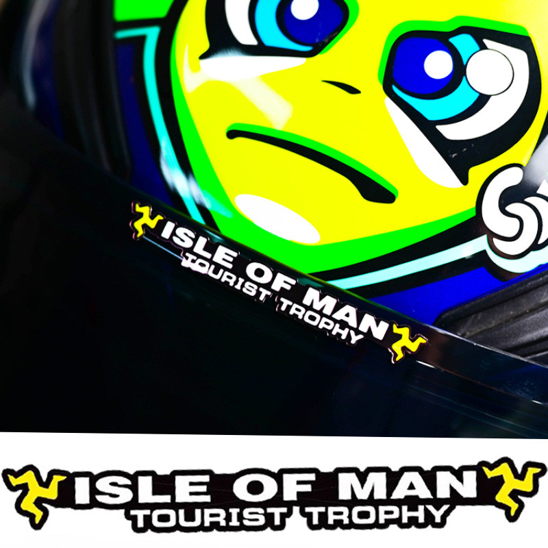 1pc ISLE OF MAN Motorcycle Helmet Stickers Waterproof Road Race TT Motocross Vinyl Decals for Shark 
