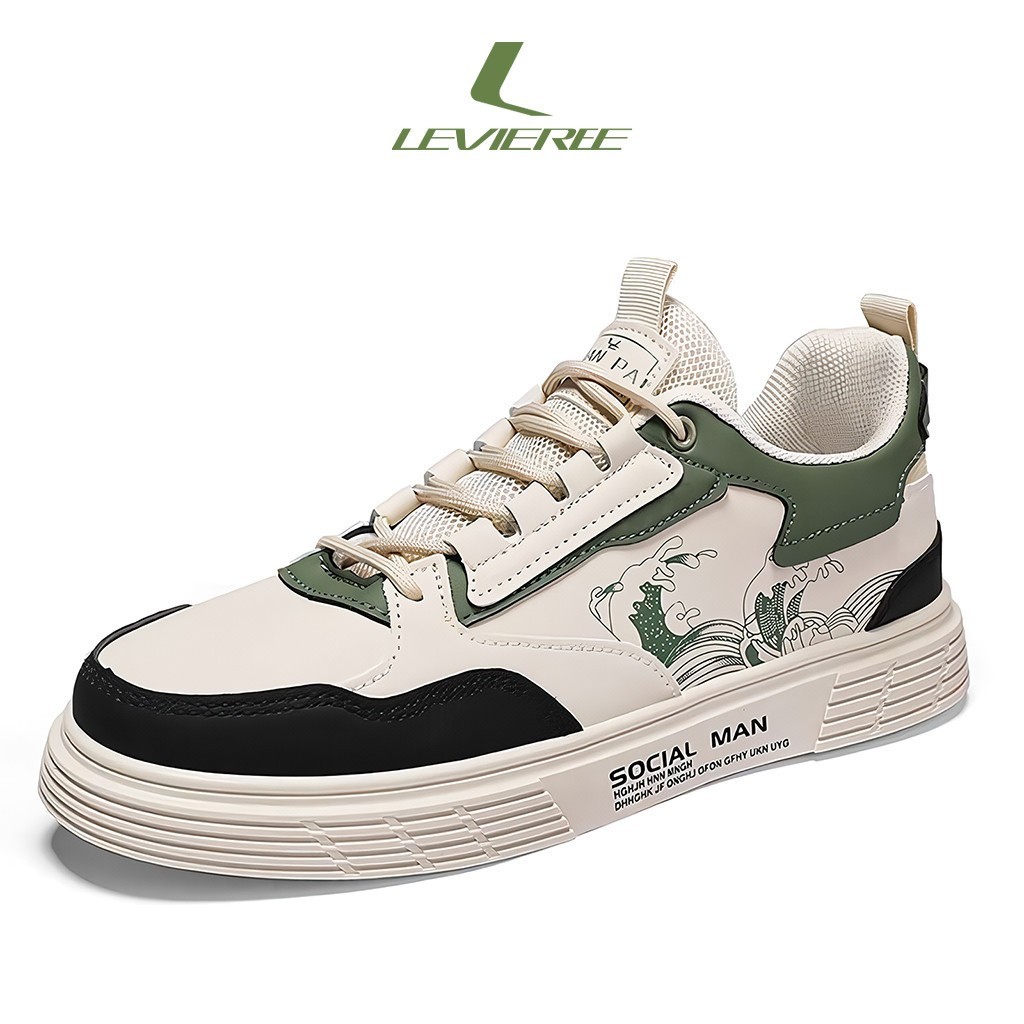 Sepatu Pria Hiking Kasual Sneakers Anti Slip Sepatu Lari Olahraga Cowok LV0687