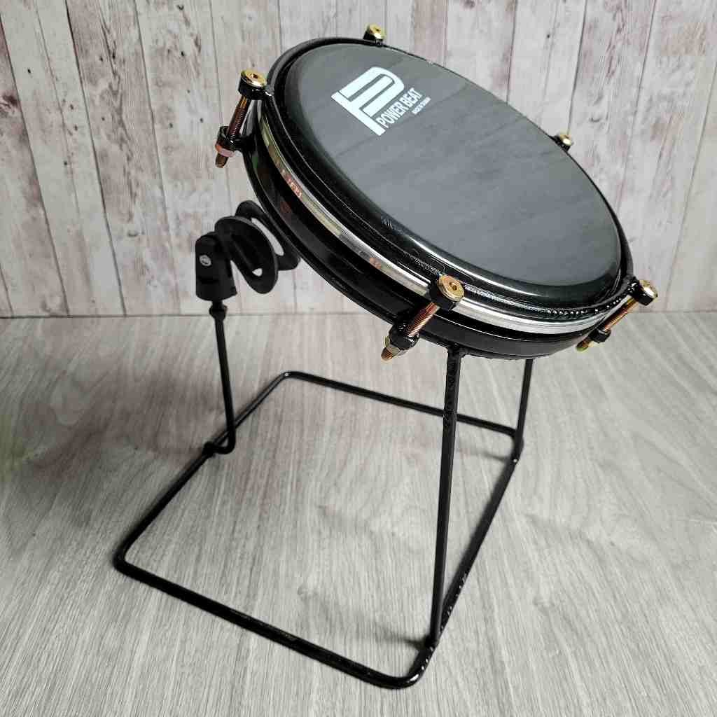 LETERSHOP Dudukan Tam Hadroh Stand Tam Stel Mika 8 inch Power Beat Tam Tung Bass Hadroh