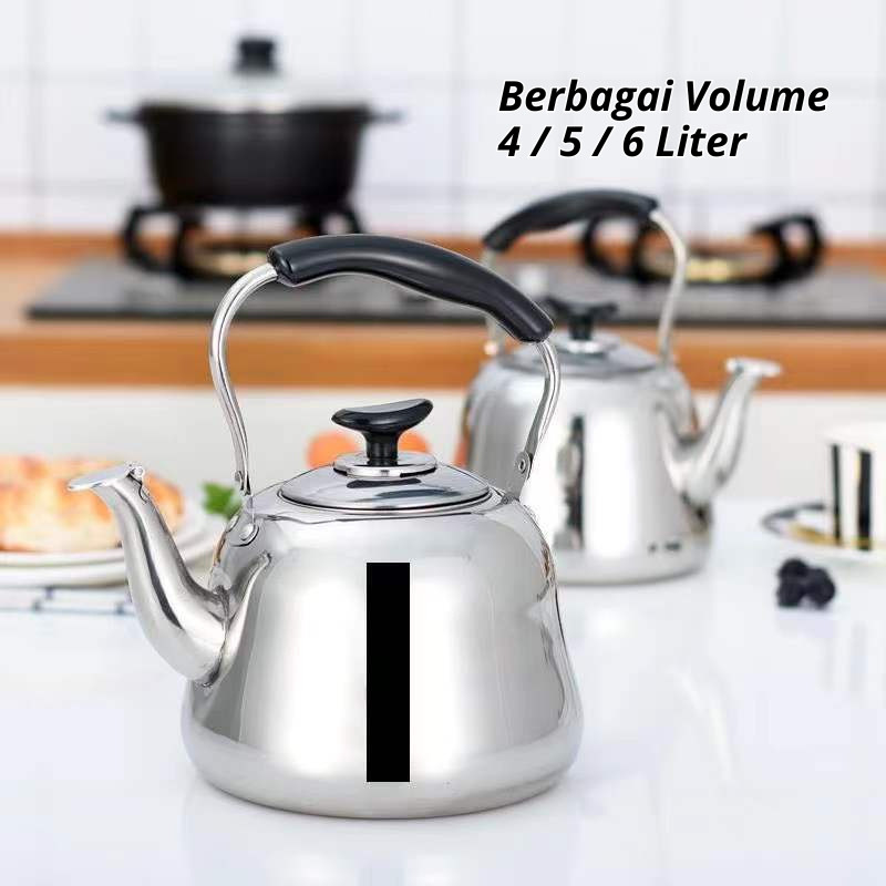 Royalstar Ceret Teko Stainless Bunyi Siul Anti Karat Ceret Bunyi Untuk Masak Air Stainless Steel