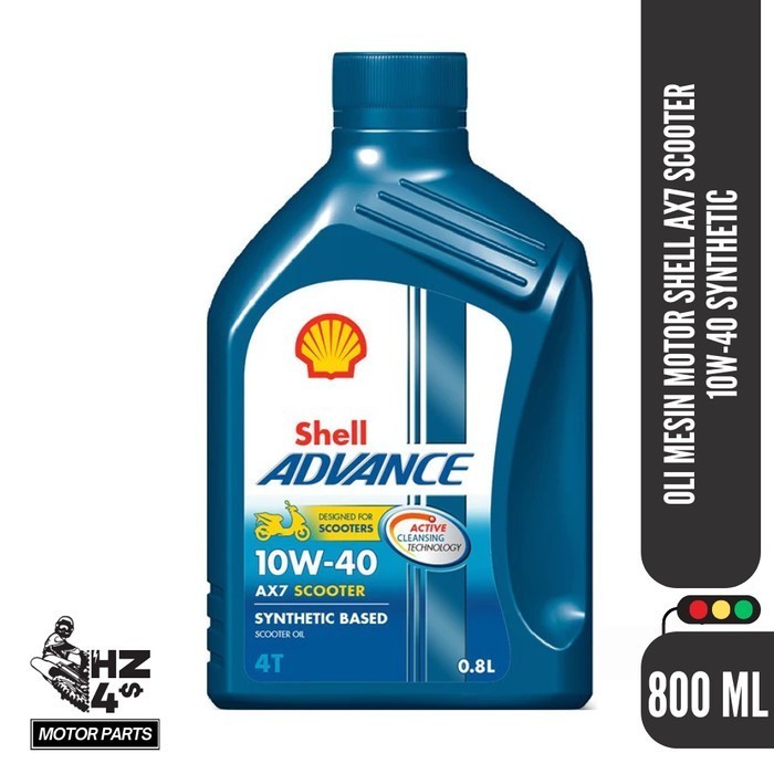 Oli Mesin Matic Honda Beat Merk Shell AX7 10W-40 800 ml Original