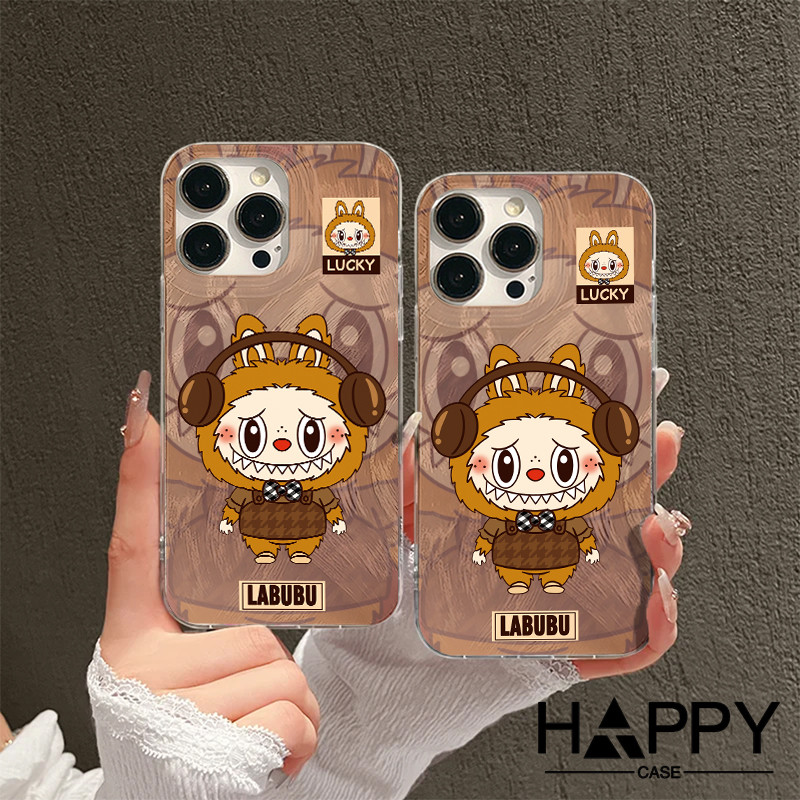 Applicable to INFINIX HOT40i Phone Cases HOT30i Cartoon with headphones Labubu cute trendy style 12 