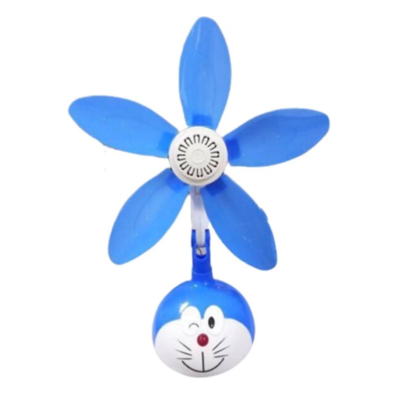 Mini Fan / Kipas Angin Jepit Kyzuku 36W Karakter Doraemon